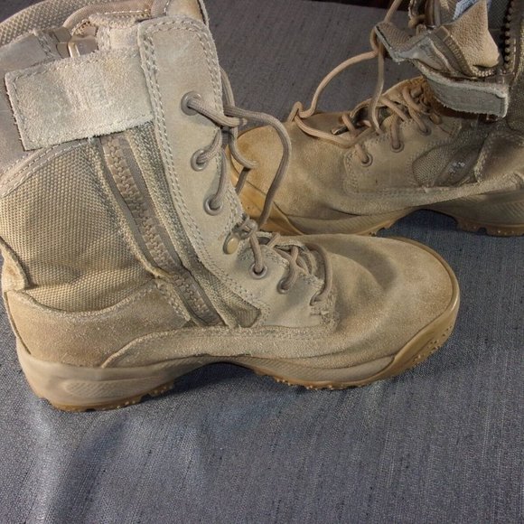 5.11 TACTICAL SERIES ATAC 8 COYOTE BOOTS SIZE 6.5 COYOTE BROWN SV 297